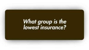 What Group is the Lowest Insurance
