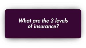 What are the 3 levels of Insurance